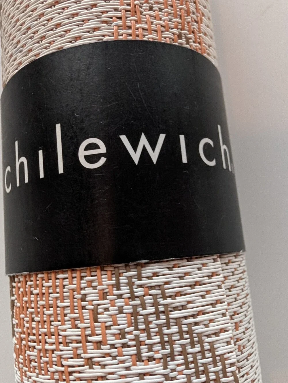 Chilewich Vinyl Table Runner / Botanic Sesame LOT OF 4